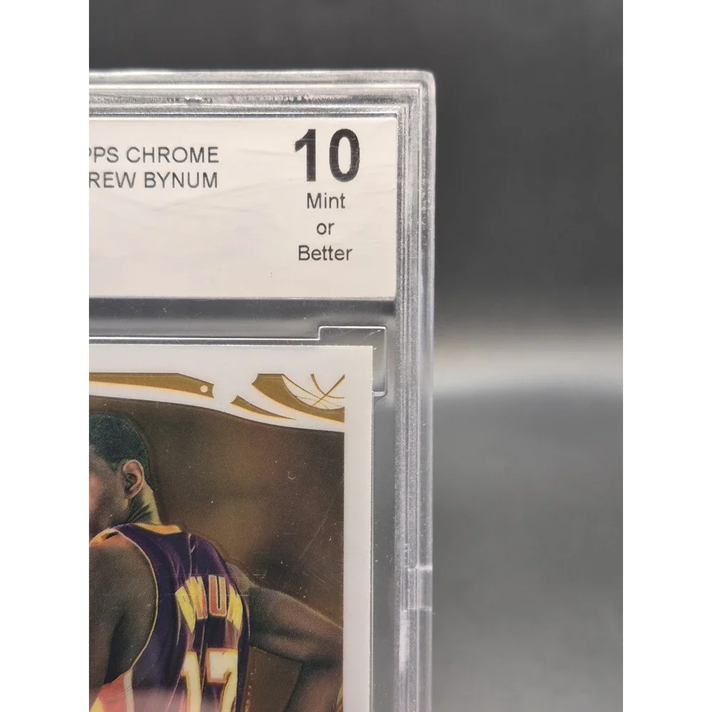 2005 Topps Chrome Andrew Bynum 186 Rookie RC Lakers BCCG 10 Mint